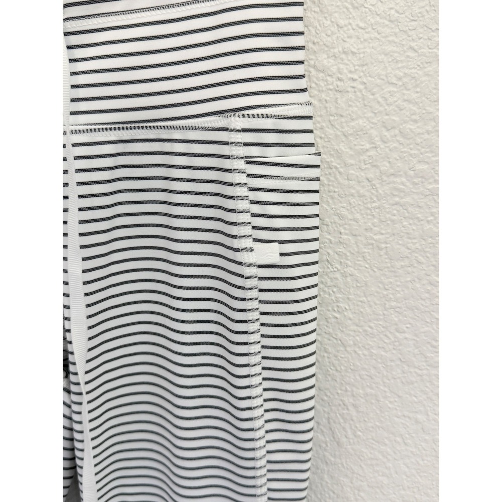 NWT Halara Womens High Waisted Striped Leggings 7/8 Drawstring Pockets XS - Picture 3 of 7